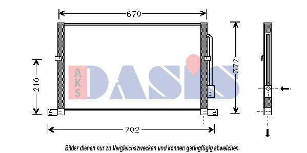 AKS DASIS Lauhdutin, ilmastointilaite 092720N